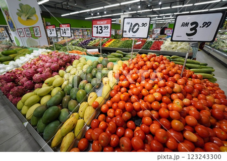 スーパーマーケット　マレーシアKL 123243300