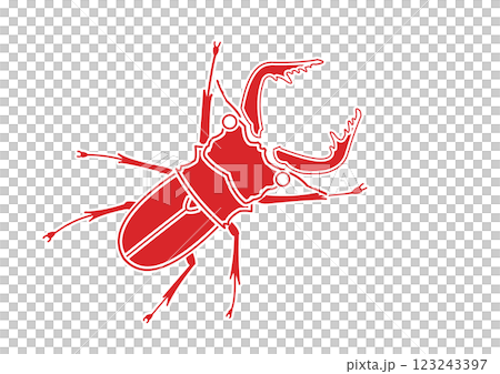 ノコギリクワガタ　Stag beetle 123243397