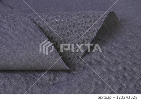 dark beige hemp viscose natural fabric cloth color; sackcloth rough texture of textile fashion 123243628