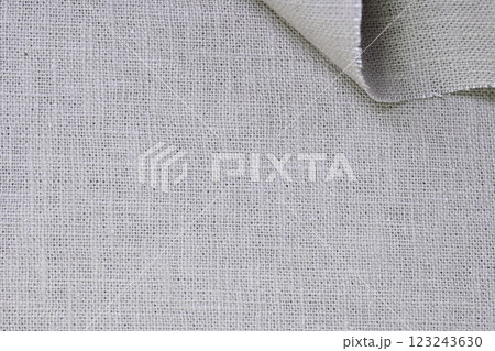 beige hemp viscose natural fabric cloth color; sackcloth rough texture of textile fashion 123243630
