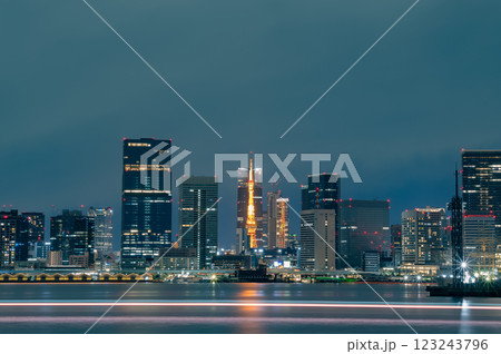 豊洲ぐるり公園からみた東京の景色 123243796