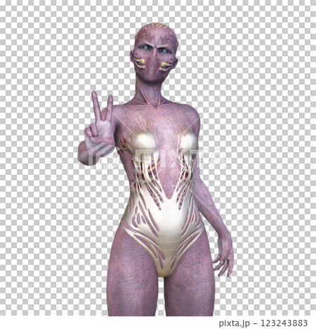 Female alien Female alien 123243883