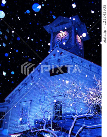 絶景の札幌時計台 絶景の札幌時計台 123243938