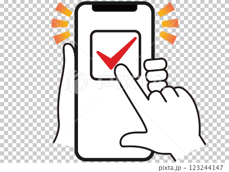 Click, check, touch, smartphone, finger, hand, operation, icon, simple, flat, transparent Click, check, touch, smartphone, finger, hand, operation, icon, simple, flat, transparent 123244147