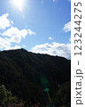 山と空と太陽光 123244275