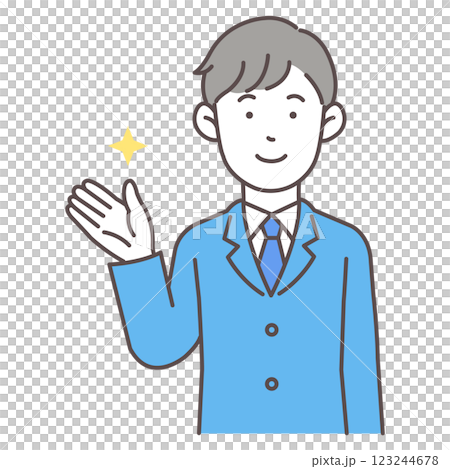 Guiding male office worker 02 123244678