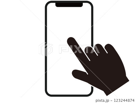 クリック,チェック,タッチ,スマホ,スマートフォン,指,手,操作,アイコン,シンプル,フラット,透過 クリック,チェック,タッチ,スマホ,スマートフォン,指,手,操作,アイコン,シンプル,フラット,透過 123244874