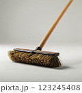 Isolated Broom on White Background Generative AI illustration 123245408