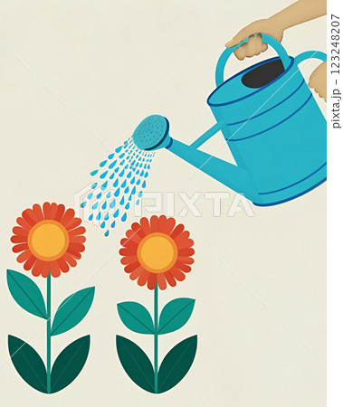花に水やり 123248207