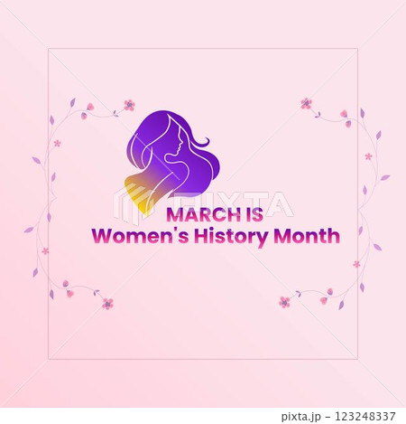 March Is Womens History Month Celebrating Womens Contributions 123248337