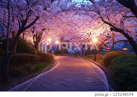 春の桜祭り – Spring Cherry Blossom Festival 123248574