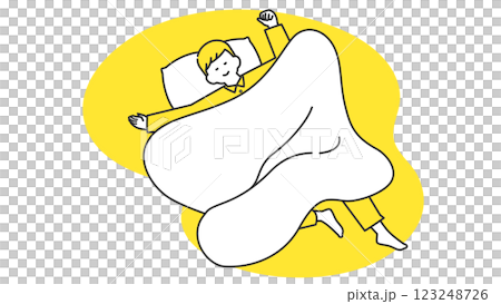 睡眠：睡姿不正確的人 123248726