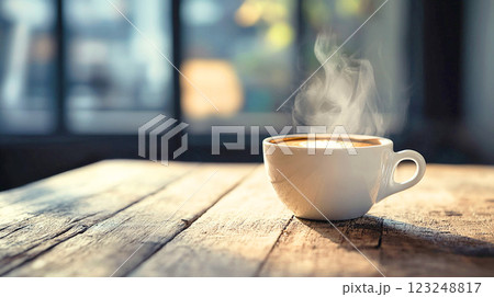 温かいコーヒー 123248817