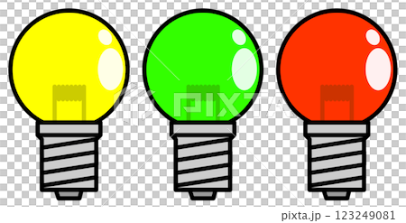 Illustration of a light bulb shining and becoming brighter Illustration of a light bulb shining and becoming brighter 123249081