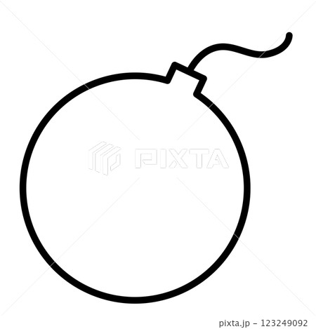 丸い形の爆弾 丸い形の爆弾 123249092