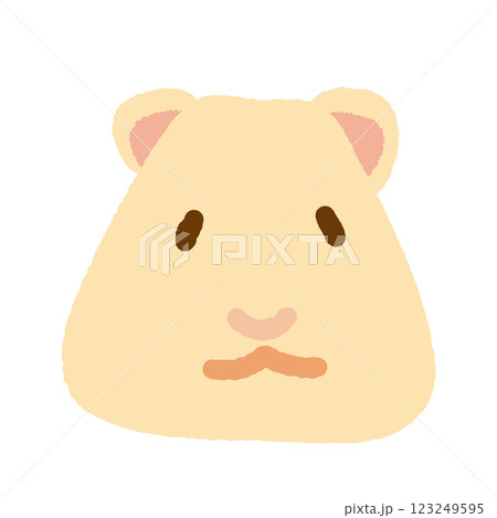 ハムスターのかわいいベクターイラスト素材 123249595