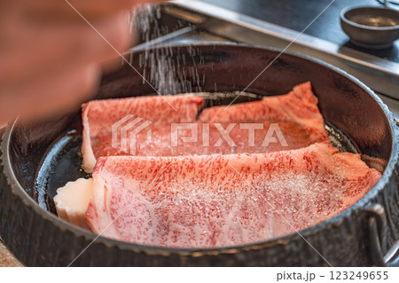 【#料理】すき焼き 123249655