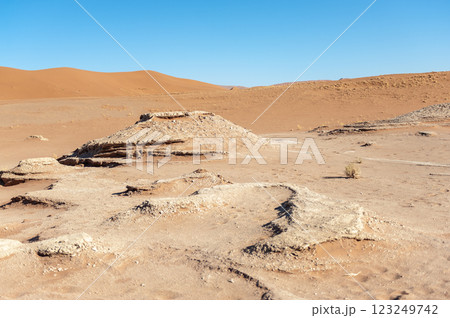 Barren landscape near Deadvlei and sossusvlei 123249742