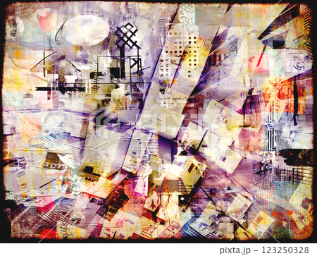 Old cardboard texture with grunge pattern. Horizontal or vertical retro backdrop with paper texture with urban style pattern. Vintage cardboard background with abstract decor. Copy space for text Old cardboard texture with grunge pattern. Horizontal or vertical retro backdrop with paper texture with urban style pattern. Vintage cardboard background with abstract decor. Copy space for text 123250328