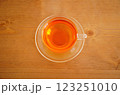 テーブルの上の紅茶（中央） 123251010