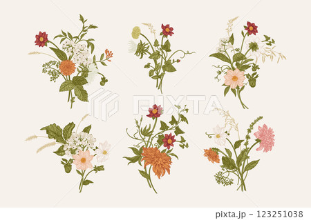 Set with flower arrangement 123251038