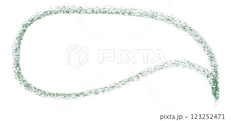 Separate green speech bubble on transparent background 123252471