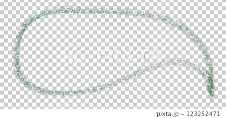 Separate green speech bubble on transparent background 123252471