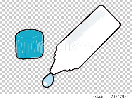 Illustration of a liquid medicine being dripped 123252989