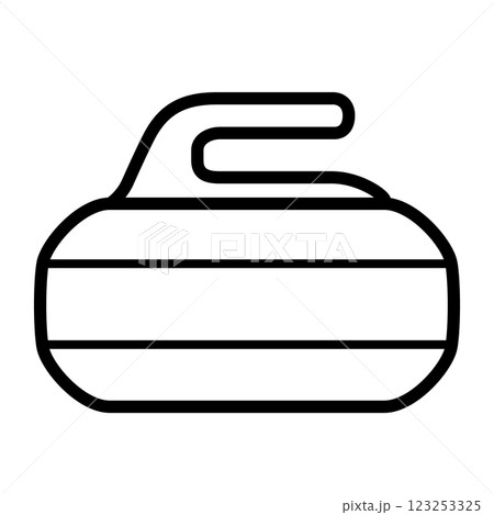 カーリングのアイコン 123253325