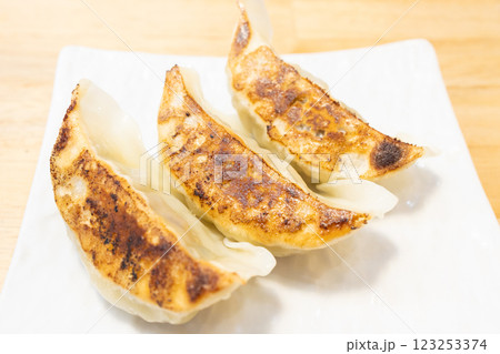 おいしい焼き餃子 123253374