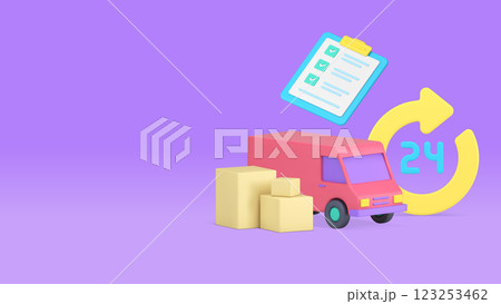 Express delivery moving always available service banner copy space vector illustration Express delivery moving always available service banner copy space vector illustration 123253462