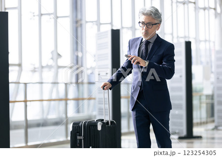 ミドル男性 空港 出張(プロパティリリース取得済み&施設審査通過素材) ミドル男性 空港 出張(プロパティリリース取得済み&施設審査通過素材) 123254305