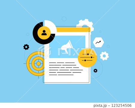 Personalized advertising - user experience with targeted ads and interest-based advertising. Ad controls and customization settings allow users to manage preferences for personalized ads experience 123254506