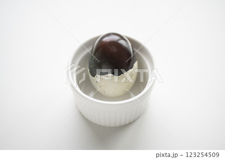 中華料理素材ピータン 123254509