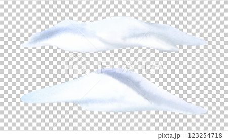Watercolor snowdrifts illustration set isolated on white. Hand drawn snow hills elements for winter landscape designs and Christmas greetings. North wintertime outdoor nature Watercolor snowdrifts illustration set isolated on white. Hand drawn snow hills elements for winter landscape designs and Christmas greetings. North wintertime outdoor nature 123254718