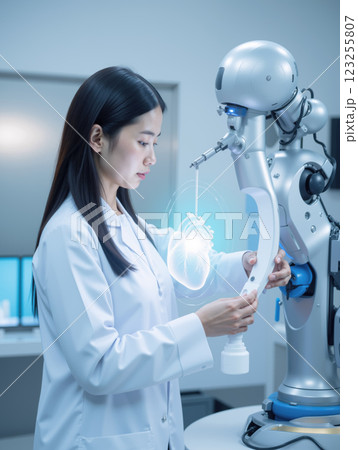 未来の医療のイメージ　AI生成画像 123255807