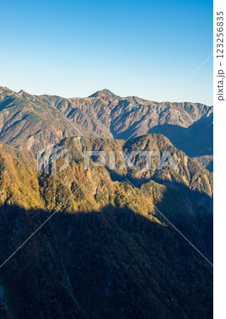 喜作新道から見る水晶岳 北アルプス表銀座縦走の槍ヶ岳登山 喜作新道から見る水晶岳 北アルプス表銀座縦走の槍ヶ岳登山 123256835
