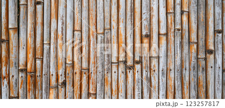 bamboo dry fence background texture with pattern 123257817