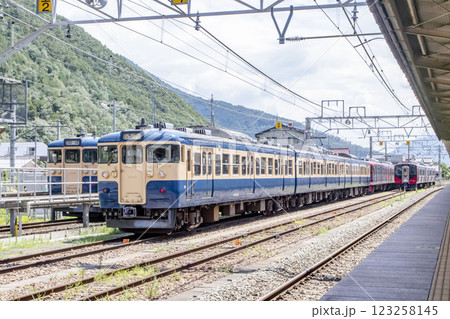 しなの鉄道線戸倉駅の115系電車 123258145