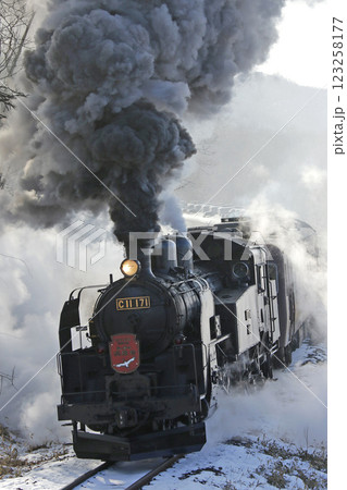 SL冬の湿原号 釧網本線 SL列車 蒸気機関車 C11 171 SL冬の湿原号 釧網本線 SL列車 蒸気機関車 C11 171 123258177