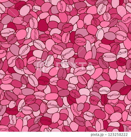 Seamless wallpaper of abstract lines. Background with an endless pattern of coffee beans. Seamless wallpaper of abstract lines. Background with an endless pattern of coffee beans. 123258222