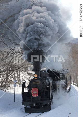 25周年を迎えたSL冬の湿原号　釧網本線　SL列車　蒸気機関車　C11 171 123258354