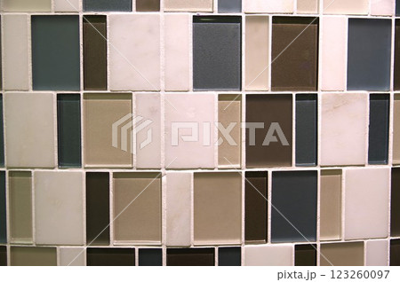 タイルモザイクシートモダンカラー4 タイルモザイクシートモダンカラー4 123260097