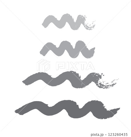Set of abstract grunge design elements lines vector illustration 123260435
