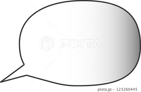 アニメの吹き出し 123260445