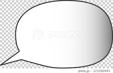 アニメの吹き出し 123260445