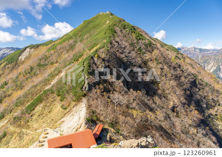 大天井ヒュッテと牛首山の展望台 北アルプス表銀座縦走の槍ヶ岳登山 大天井ヒュッテと牛首山の展望台 北アルプス表銀座縦走の槍ヶ岳登山 123260961