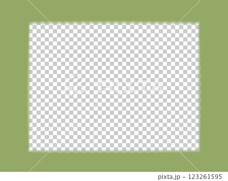 A simple rectangular frame with blurred borders. Transparent background. 123261595