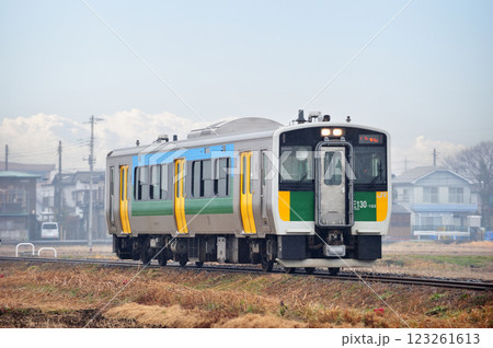 久留里線 東横田-馬来田 JR東日本 キハE130-103(幕張) 久留里線 東横田-馬来田 JR東日本 キハE130-103(幕張) 123261613