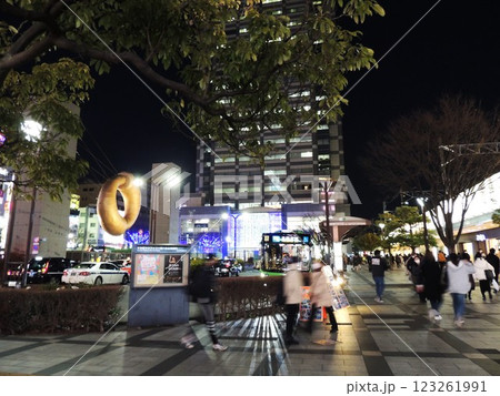 【東京の繁華街】 総武線の錦糸町駅前 【東京の繁華街】 総武線の錦糸町駅前 123261991